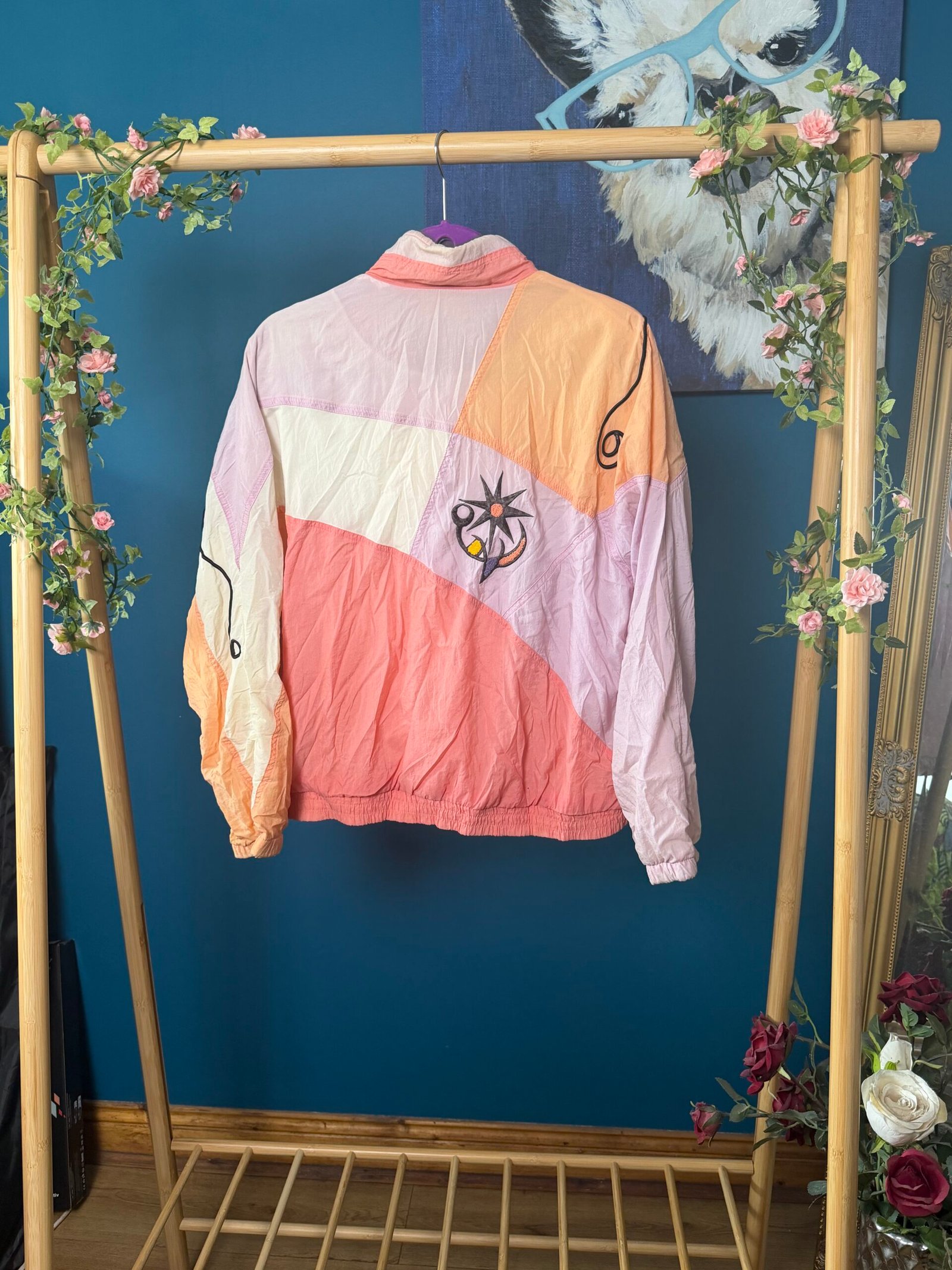 Vintage Pastel Colour Block Shell Jacket - Image 2