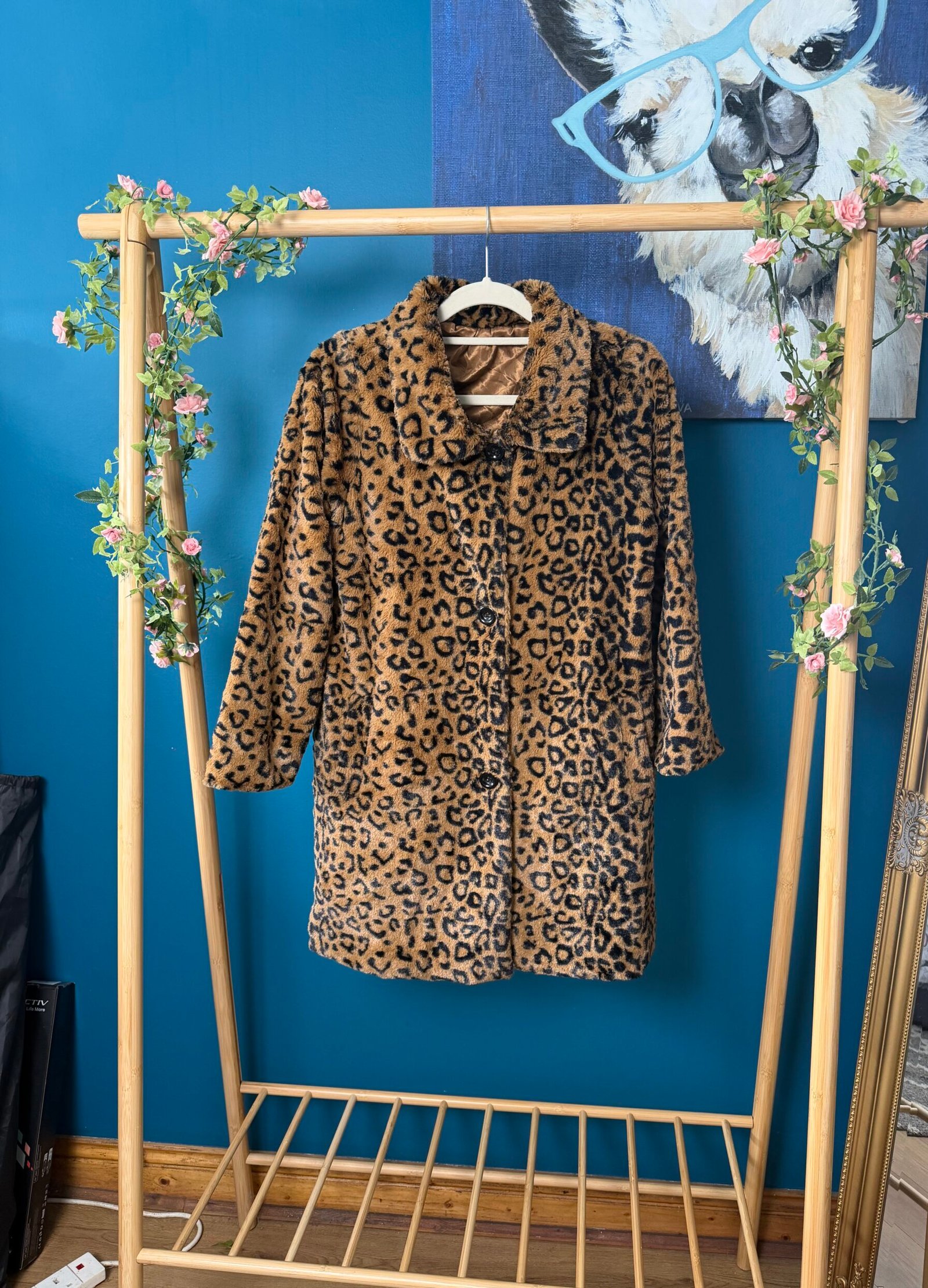 Vintage Leopard Print Coat
