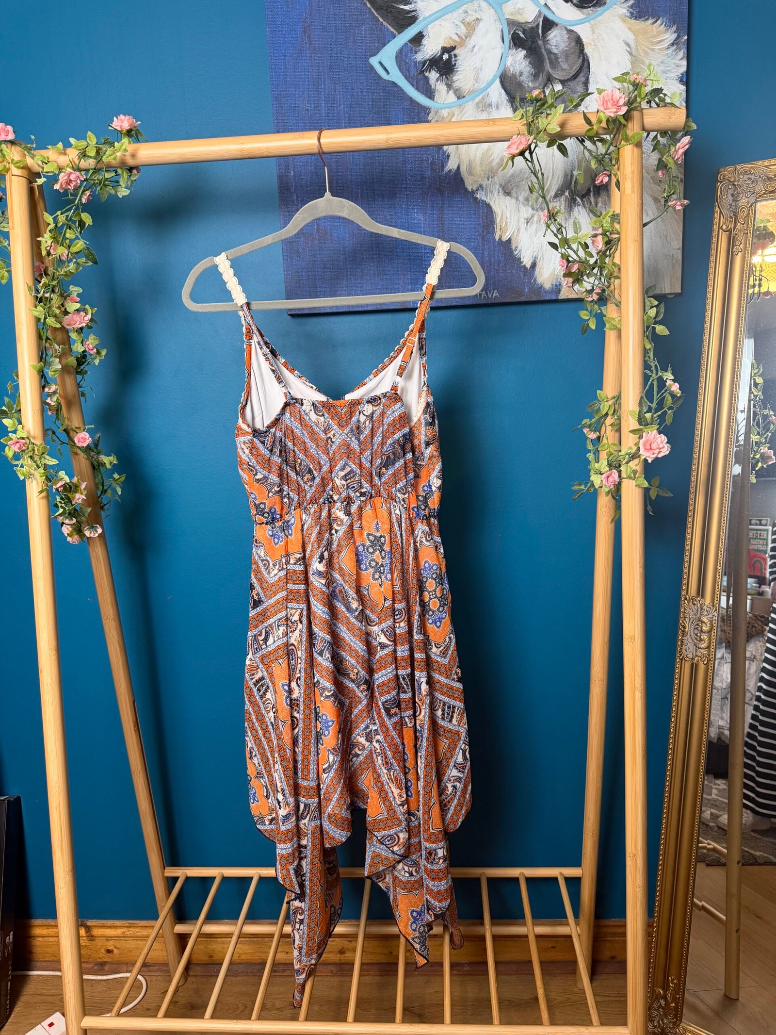 Vintage Boho Paisley Cami Dress - Image 2