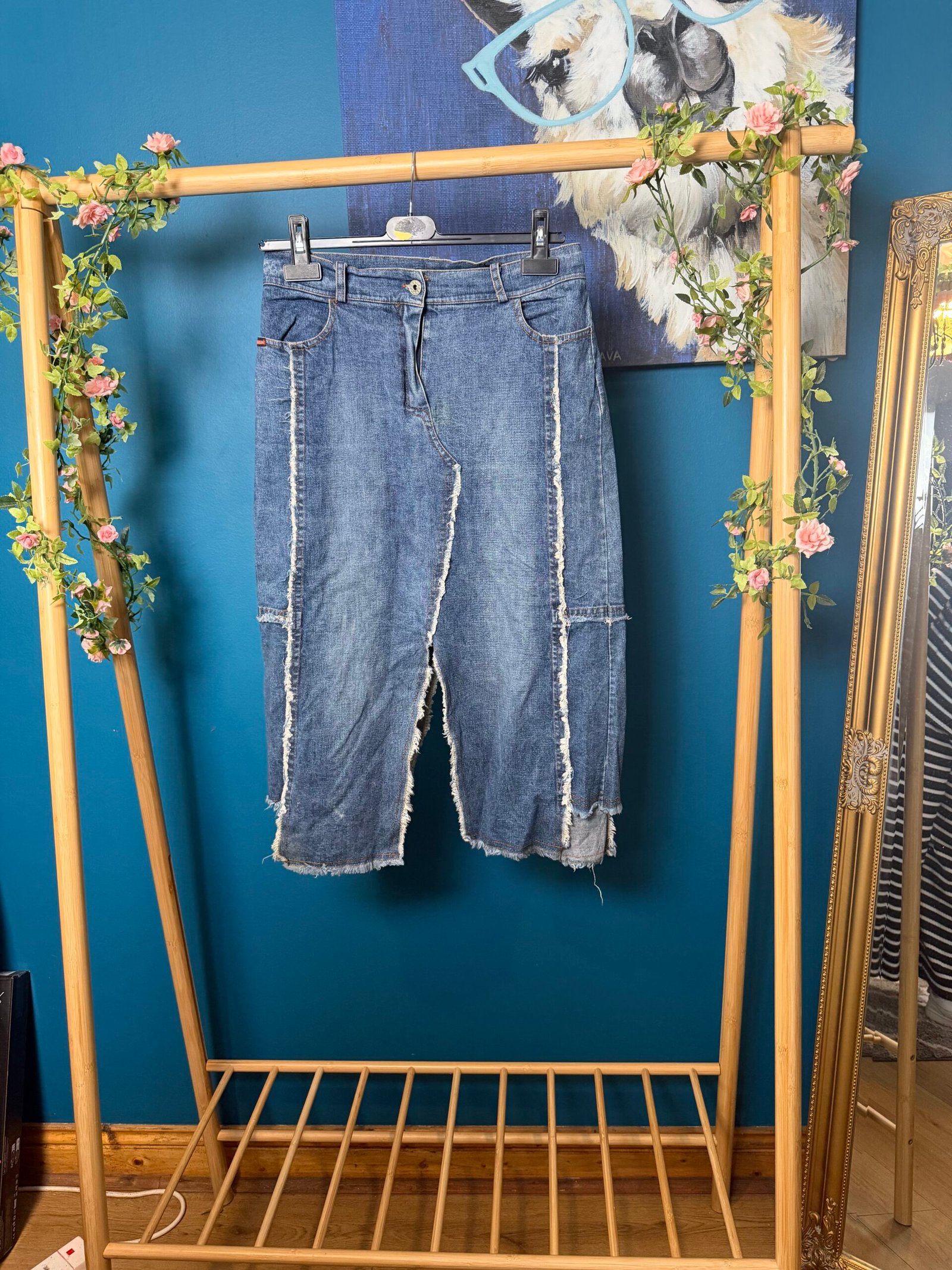 Vintage Denim Maxi/Long Skirt